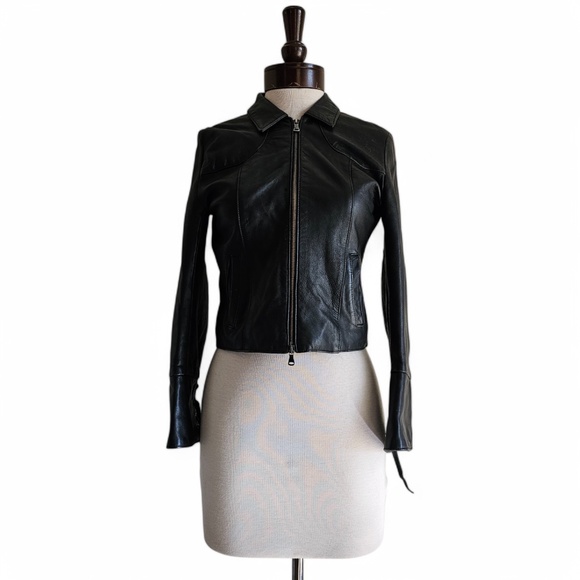 Masterpelle Vintage Women’s Leather Jacket – Size 42 – Black – Made in Italy - Picture 3 of 6